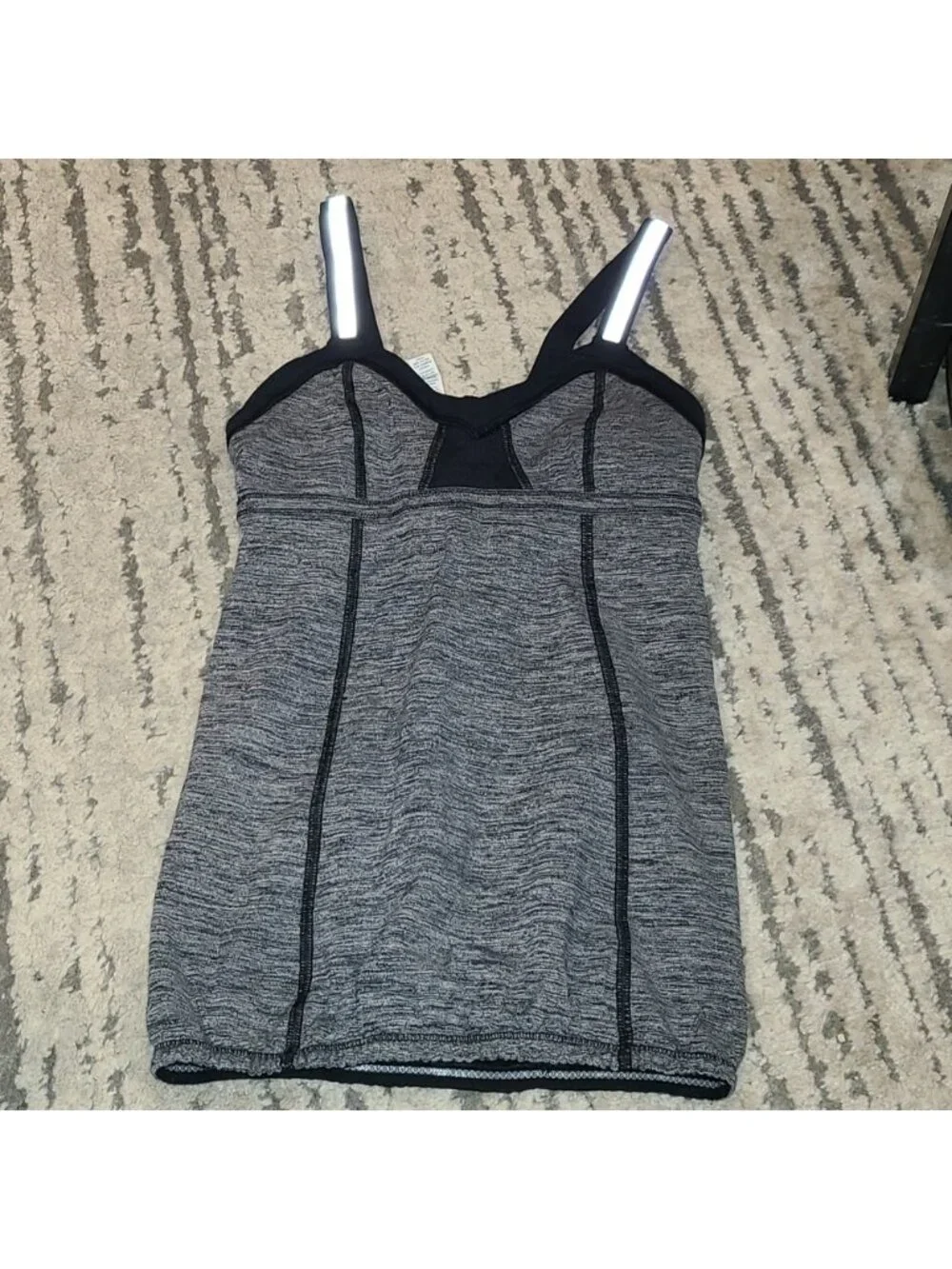 Lululemon Heathered Black Light Up Tank